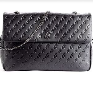 Glam-Aholic monogram XL classic flap bag. Matte black. Rarely used. Glamaholic.